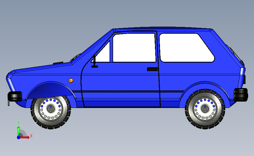 南斯拉夫汽车(Yugo老车) 3D模型SolidWorks三维设计图