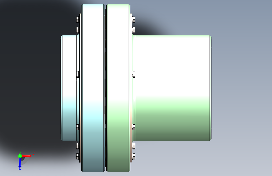 国标(HL=LX)弹性柱销联轴器(部分含制造图纸) 3D模型SolidWorks三维设计图