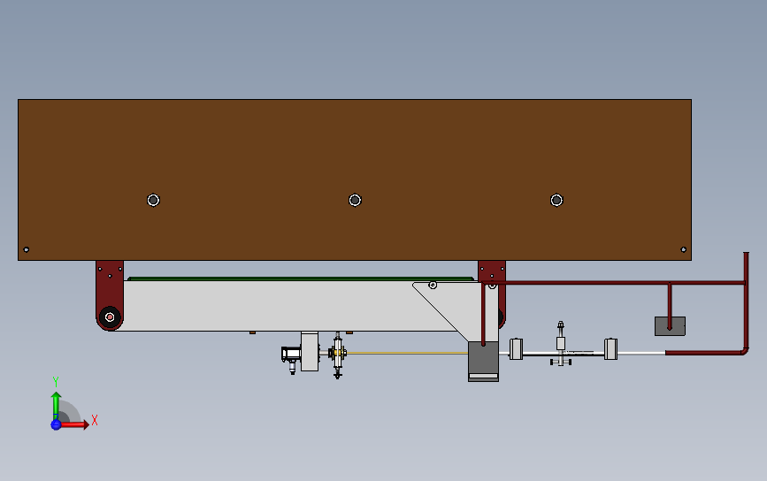 管来弧线加工机床设备设计 3D模型SolidWorks三维设计图