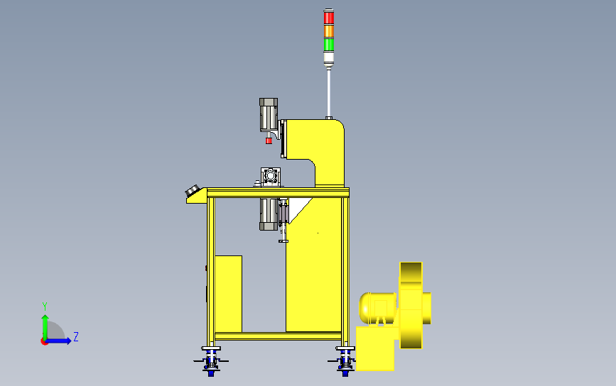 抛光机 3D模型SolidWorks三维设计图