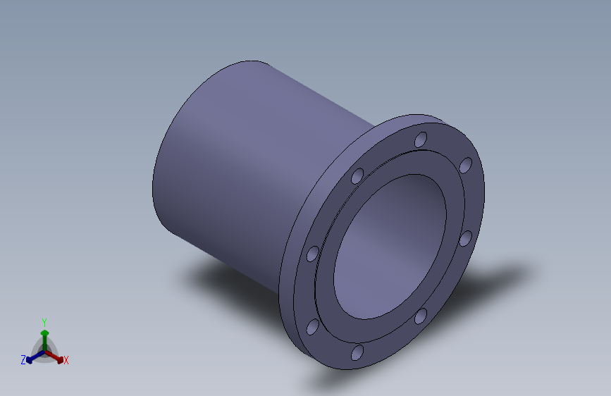 各种规格的法兰 3D模型SolidWorks三维设计图