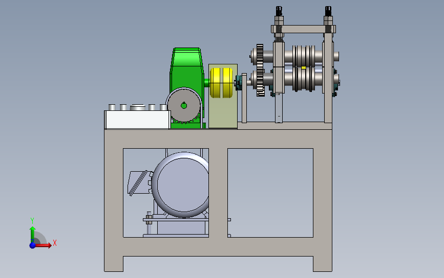 滚压校直机(矫直机) 3D模型SolidWorks三维设计图