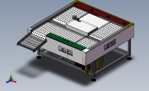 纳博特输送带、固定式输送机(已生产)3D模型SolidWorks三维设计图