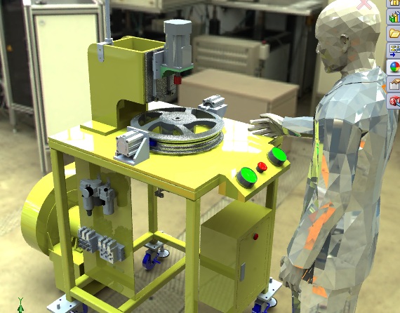 抛光机 3D模型SolidWorks三维设计图