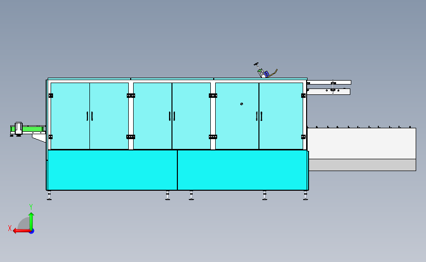 高速连续装盒机 3D模型SolidWorks三维设计图