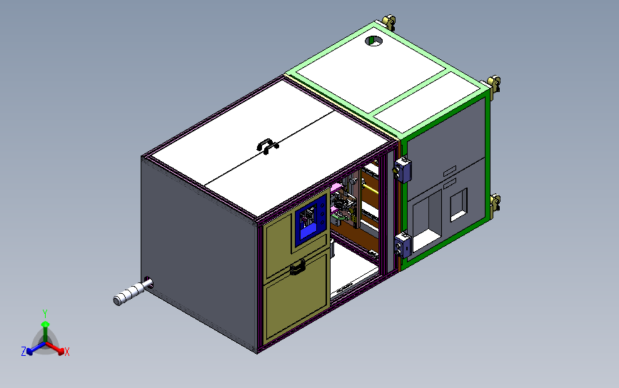 工业汽车连接器端子伺服折弯机 3D模型SolidWorks三维设计图