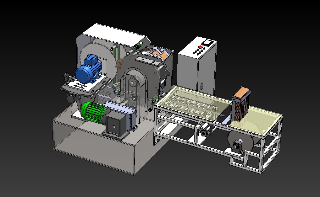 木板条切割机 3D模型SolidWorks三维设计图