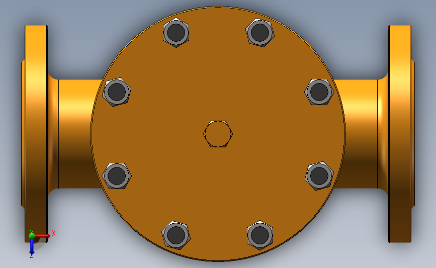 管道过滤器 3D模型SolidWorks三维设计图