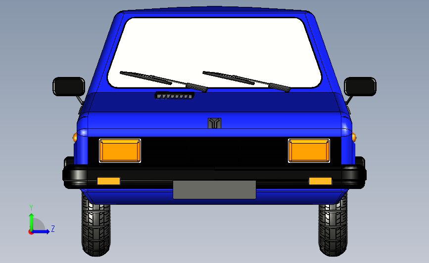 南斯拉夫汽车(Yugo老车) 3D模型SolidWorks三维设计图