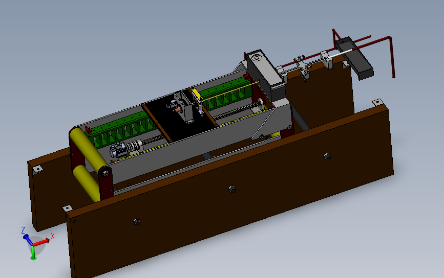 管来弧线加工机床设备设计 3D模型SolidWorks三维设计图