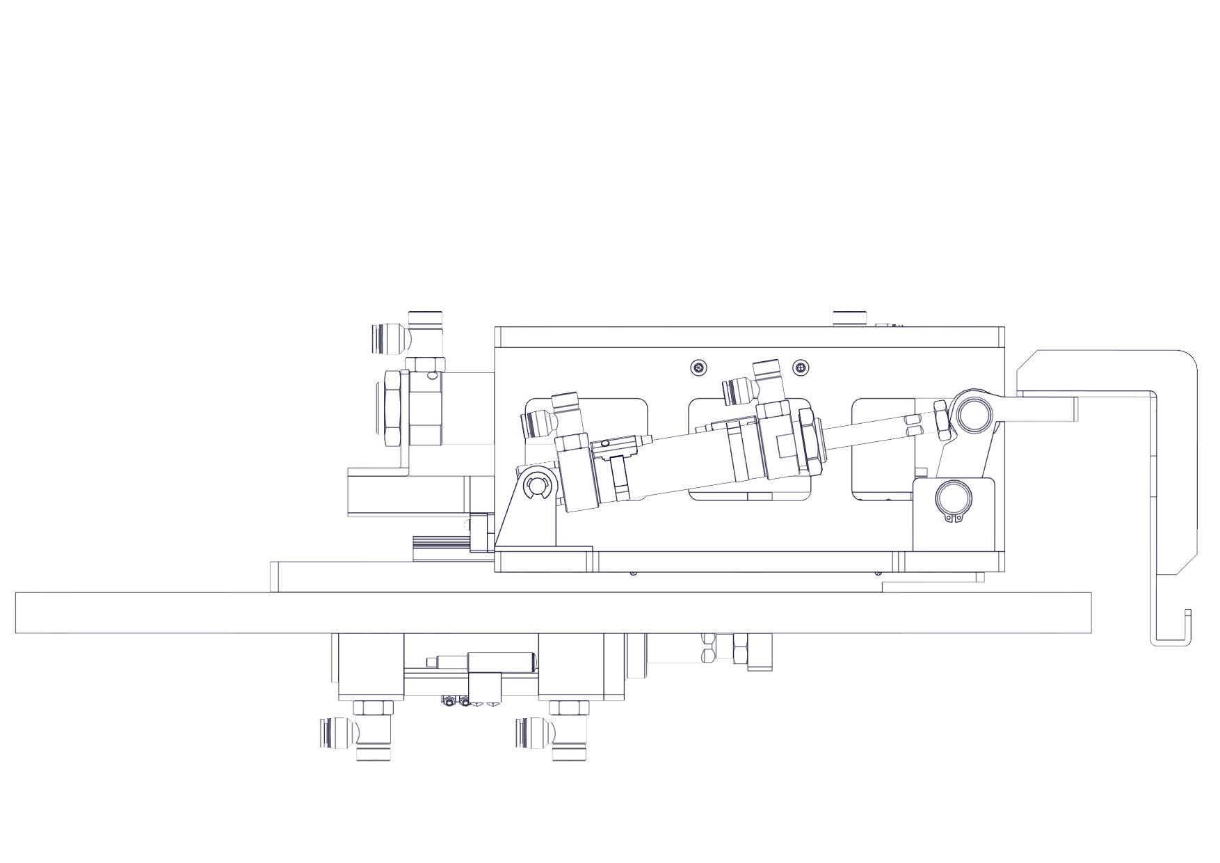 侧面纸箱折盒机构