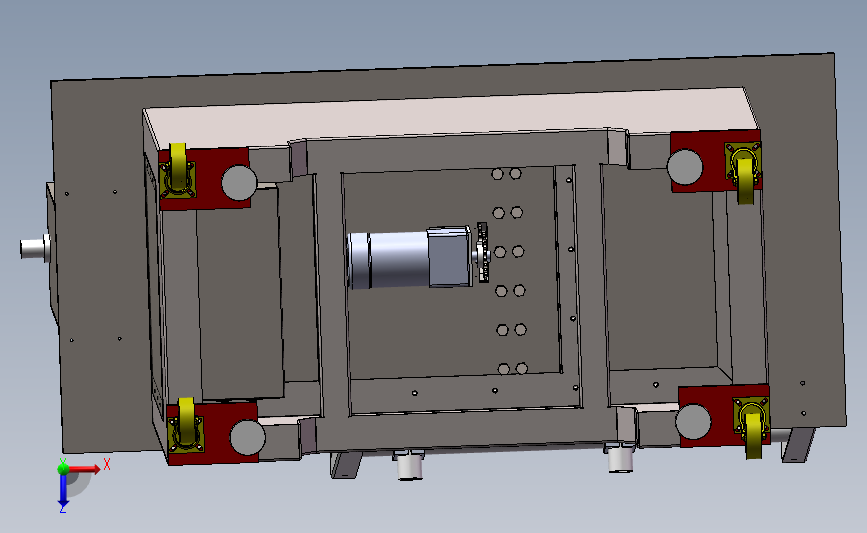排气管中心回转机 3D模型SolidWorks三维设计图