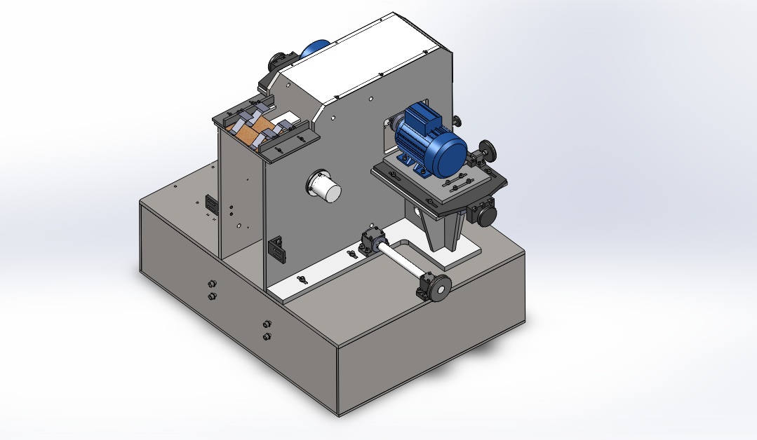 木板条切割机 3D模型SolidWorks三维设计图