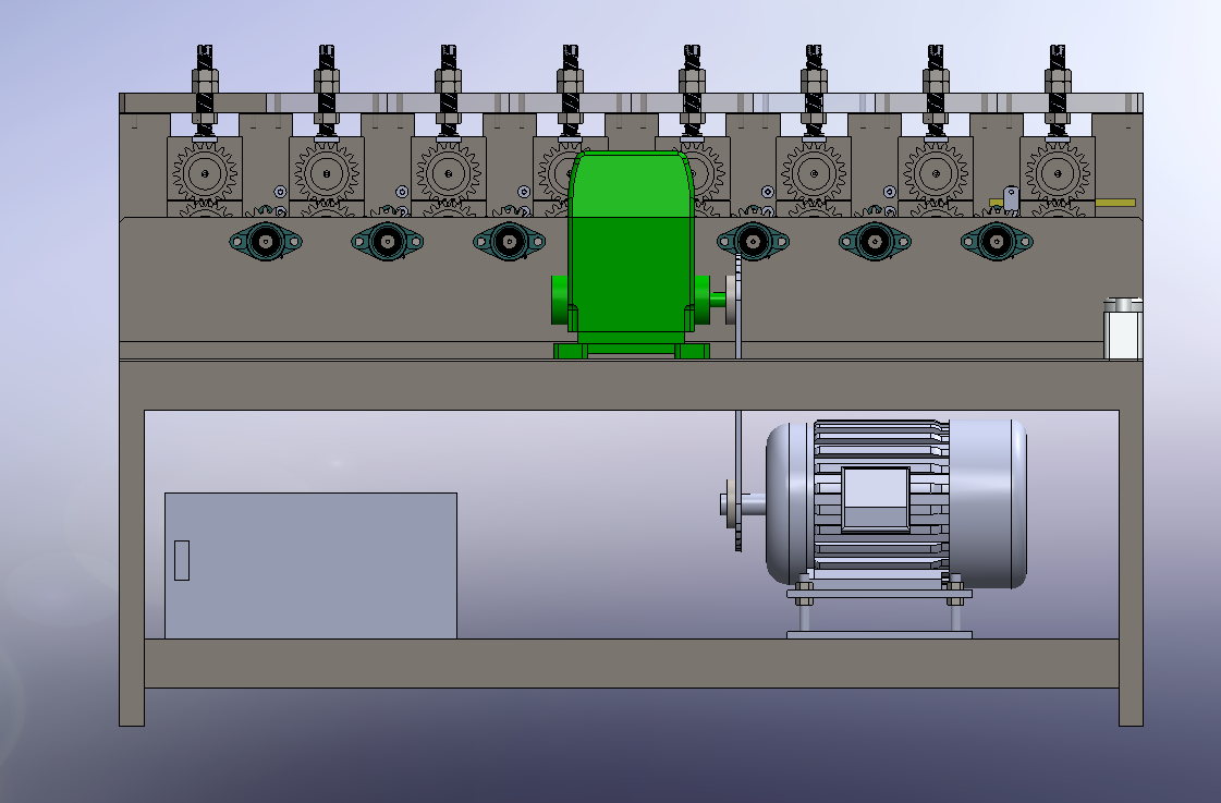 滚压校直机(矫直机) 3D模型SolidWorks三维设计图