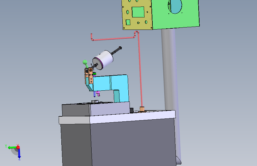光纤端面研磨机 3D模型SolidWorks三维设计图