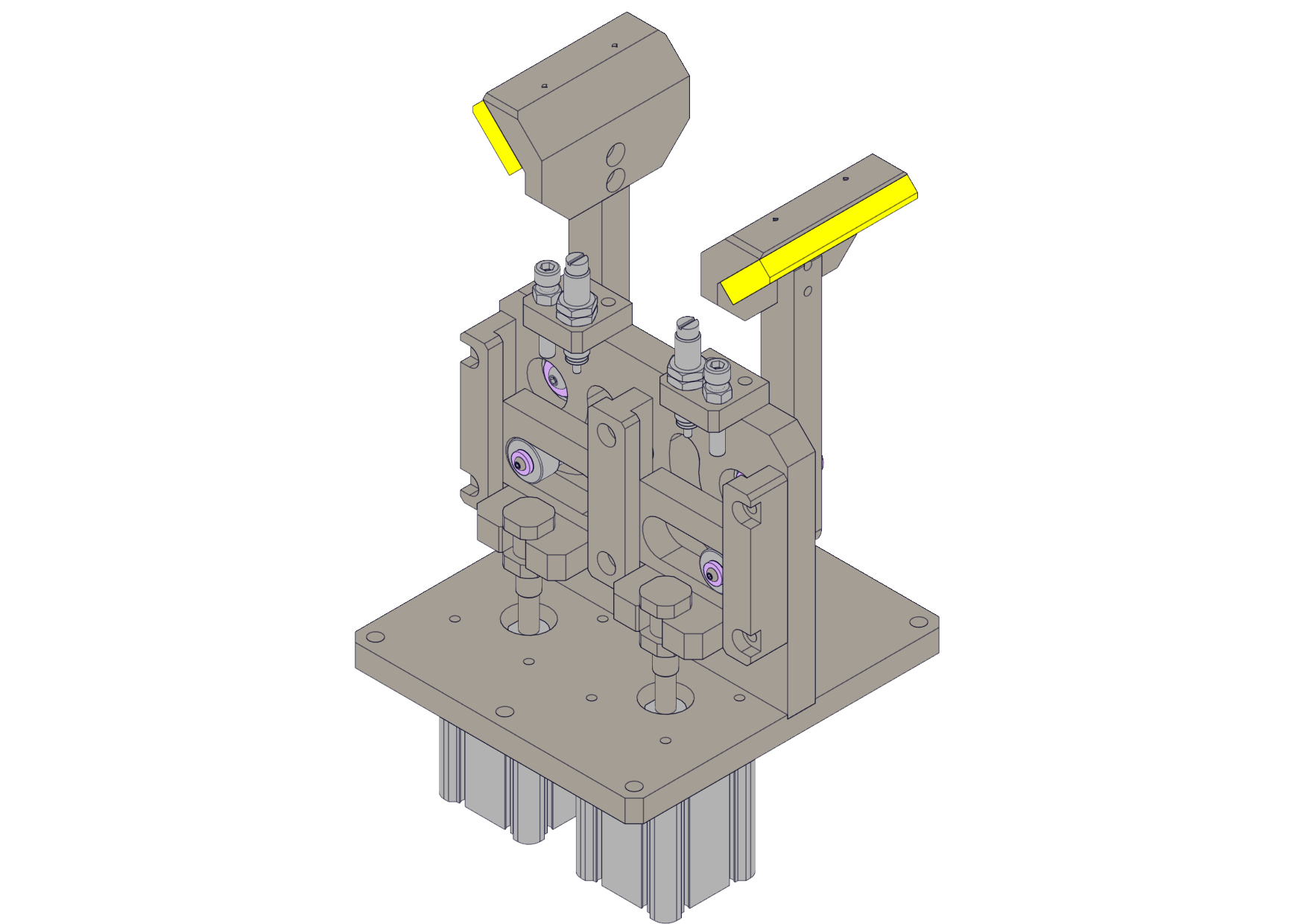基于凸轮槽的压紧机构