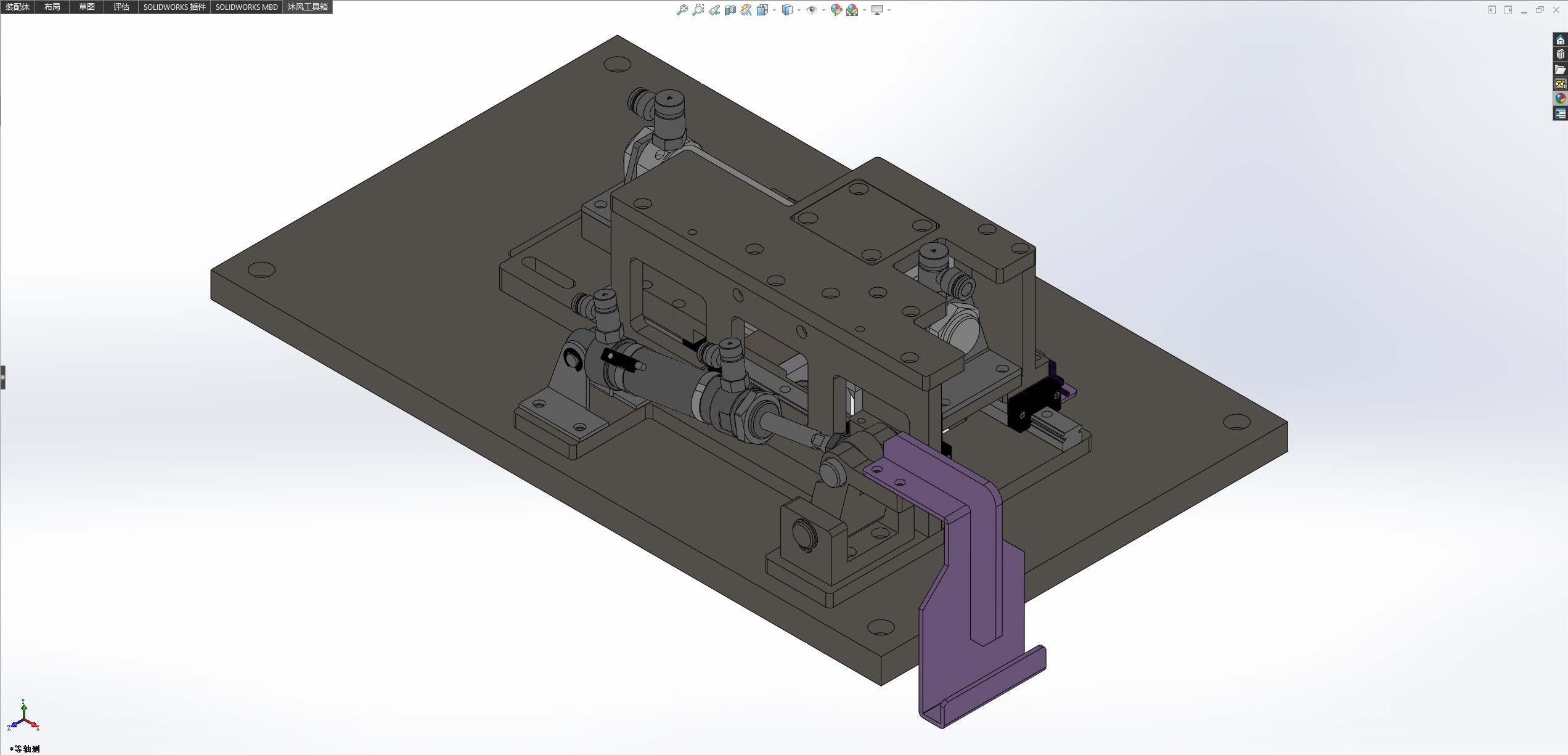 侧面纸箱折盒机构