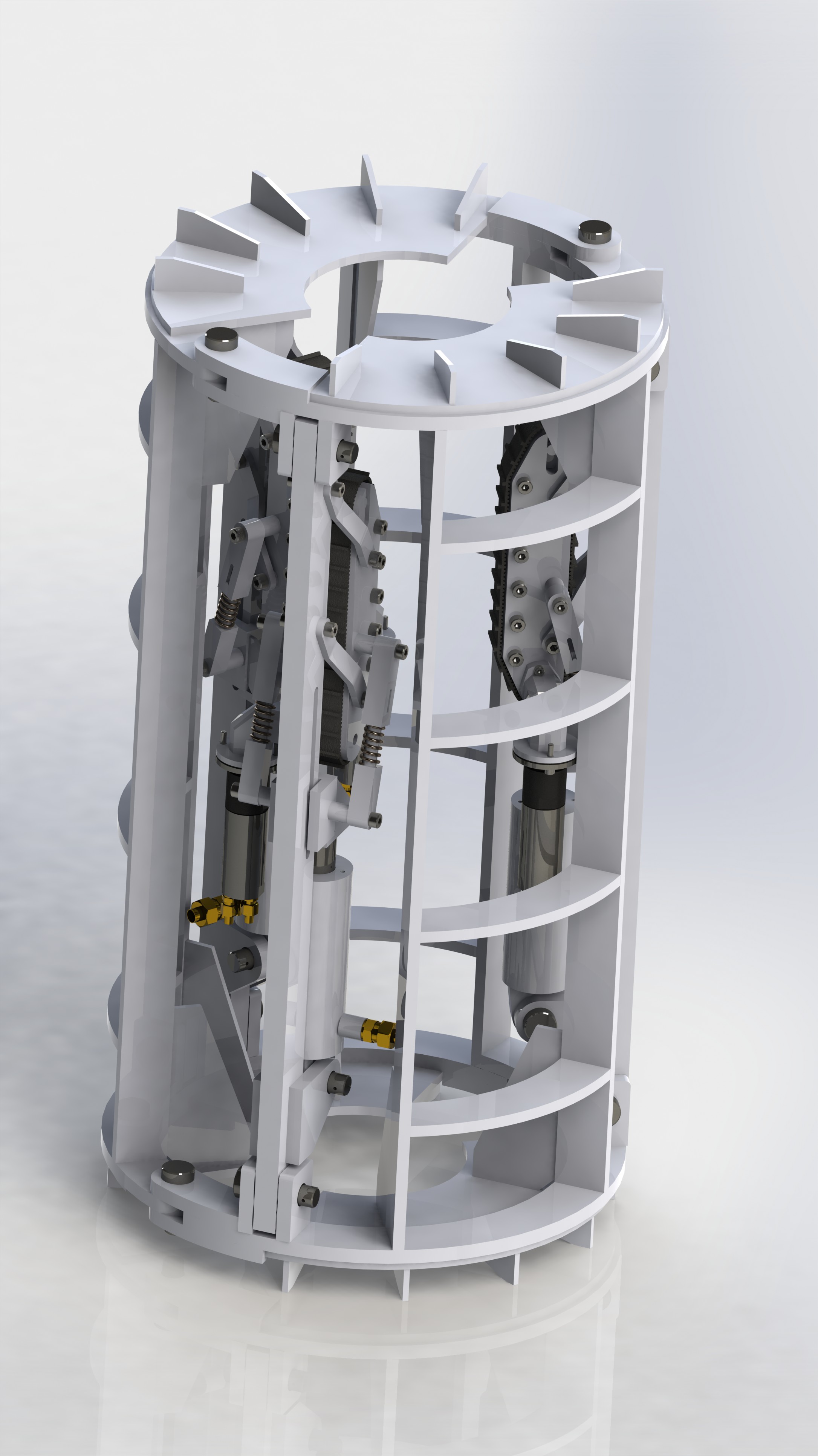 管道攀爬设备 3D模型SolidWorks三维设计图