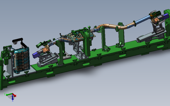 管路柔性焊接夹具 3D模型SolidWorks三维设计图