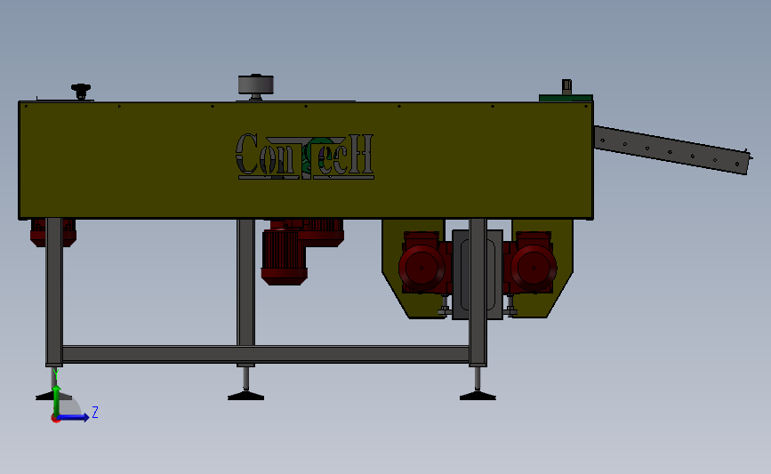 纳博特输送带、固定式输送机(已生产)3D模型SolidWorks三维设计图