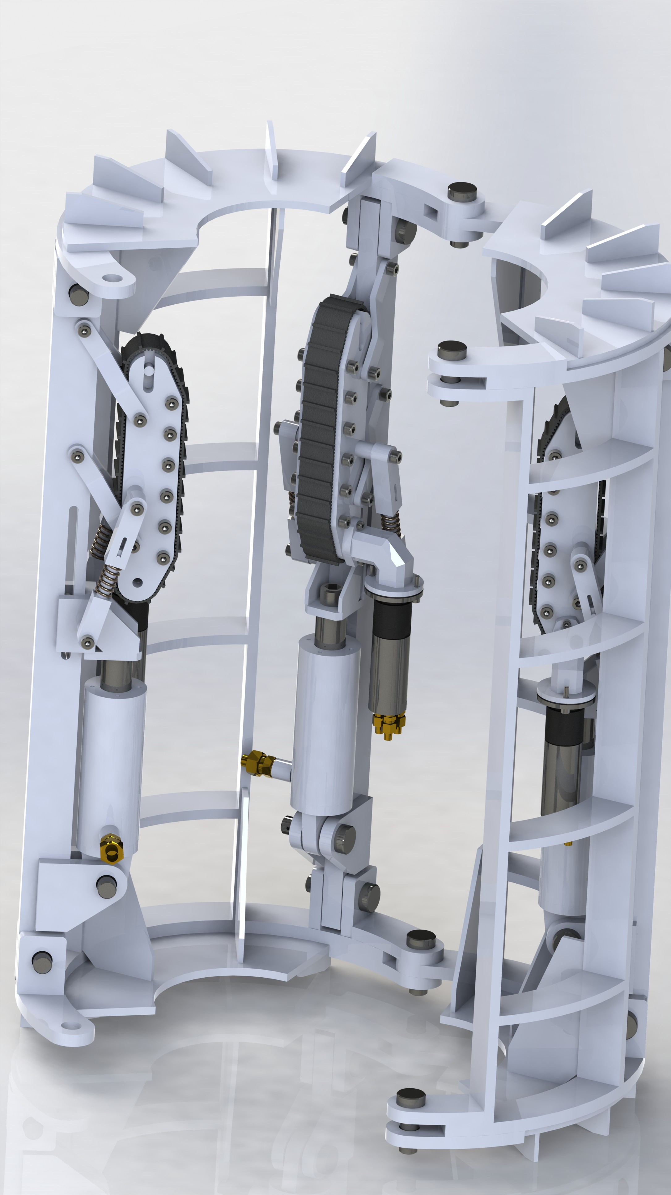 管道攀爬设备 3D模型SolidWorks三维设计图