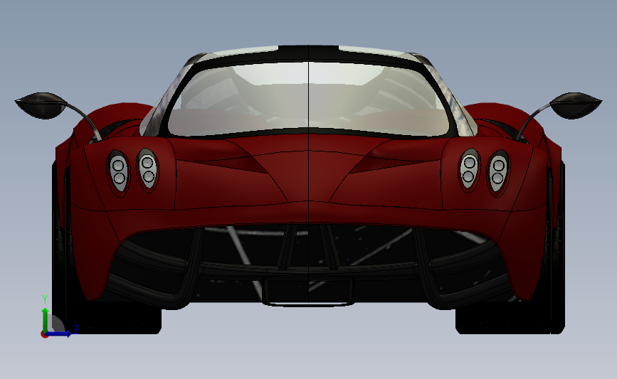 帕加尼Huayra超跑 3D模型SolidWorks三维设计图