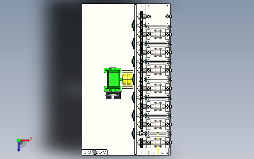 滚压校直机(矫直机) 3D模型SolidWorks三维设计图