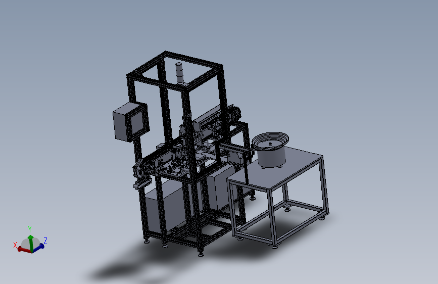 火花塞纸套包装机 3D模型SolidWorks三维设计图