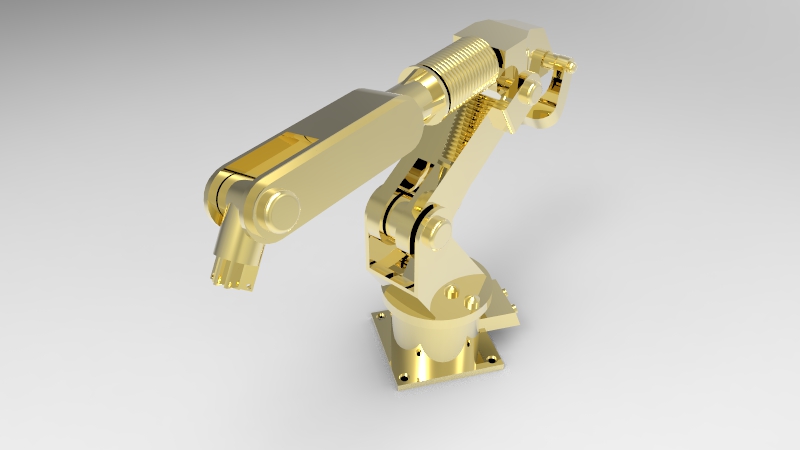 工业机械臂 3D模型SolidWorks三维设计图