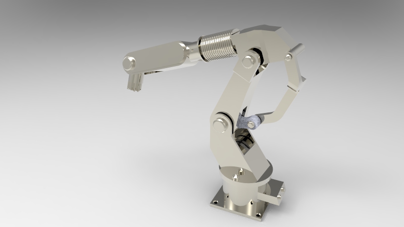 工业机械臂 3D模型SolidWorks三维设计图