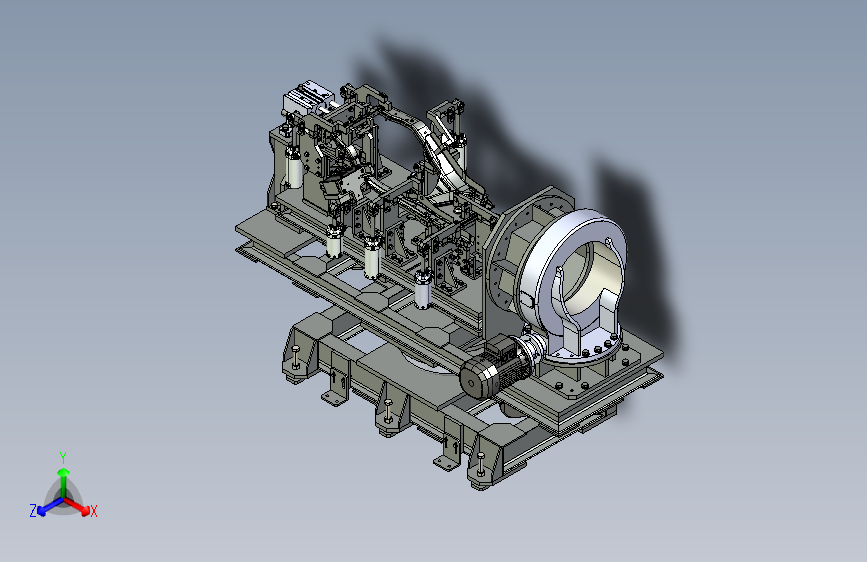 焊装夹具 3D模型SolidWorks三维设计图