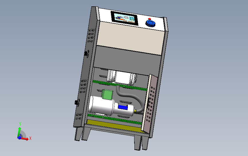 机柜 3D模型SolidWorks三维设计图
