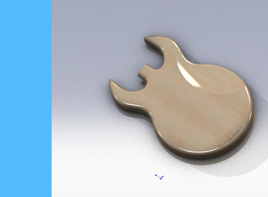 吉他 3D模型SolidWorks三维设计图