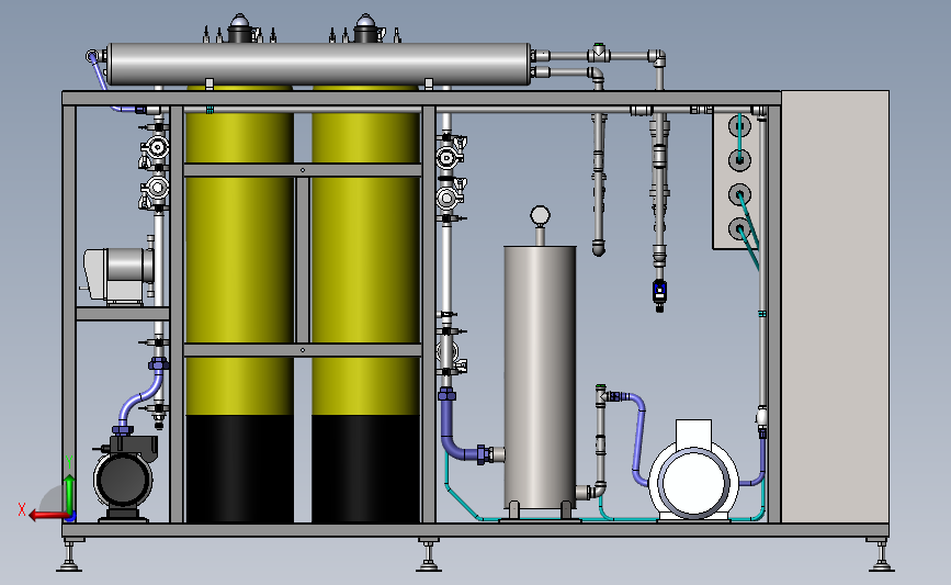 海水淡化机3D模型SolidWorks三维设计图