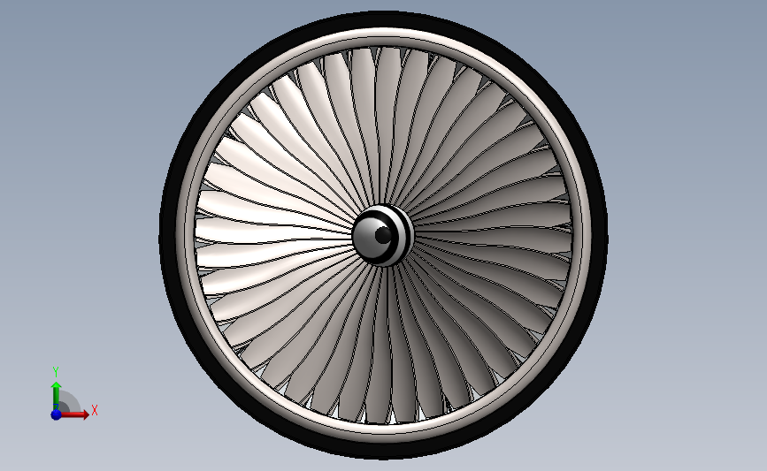 航模发动机3D模型SolidWorks三维设计图