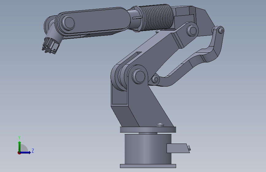 工业机械臂 3D模型SolidWorks三维设计图