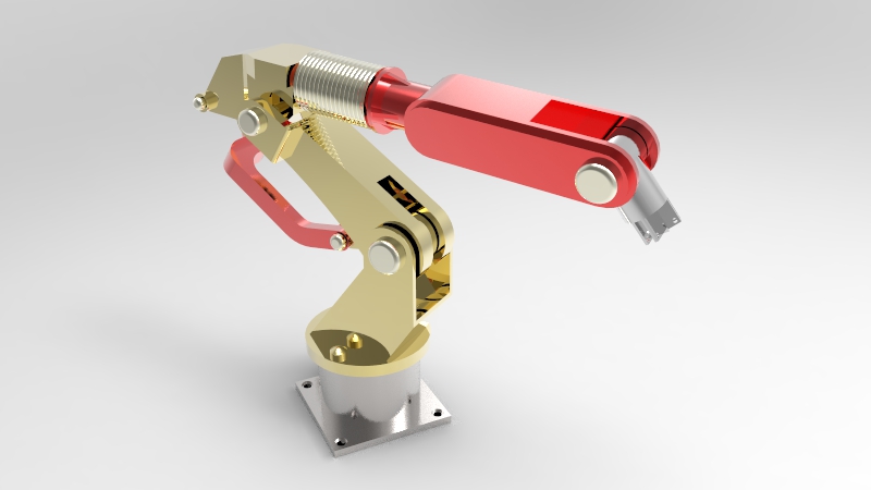 工业机械臂 3D模型SolidWorks三维设计图