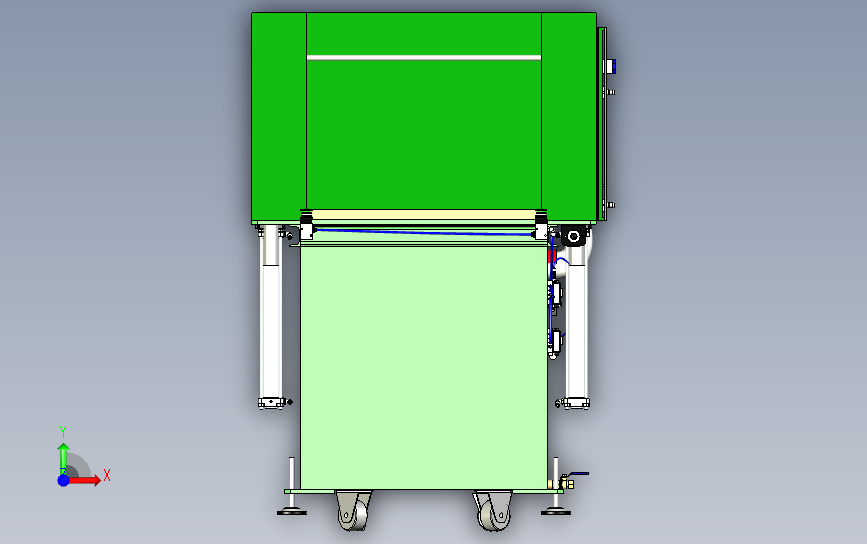 工业水洗设备 3D模型SolidWorks三维设计图ProE设计
