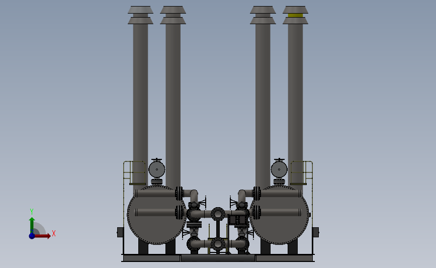 红外线加热器测量流量站(SW设计) 3D模型SolidWorks三维设计图