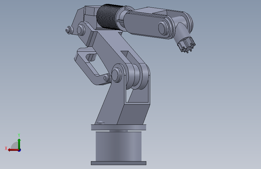 工业机械臂 3D模型SolidWorks三维设计图