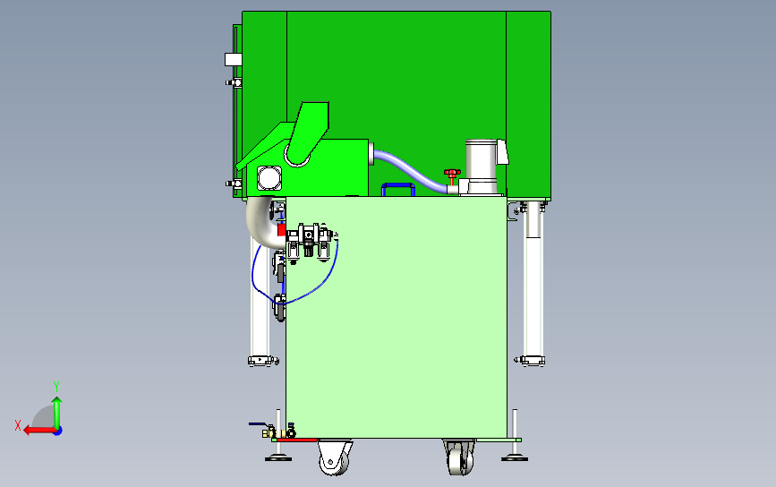 工业水洗设备 3D模型SolidWorks三维设计图ProE设计
