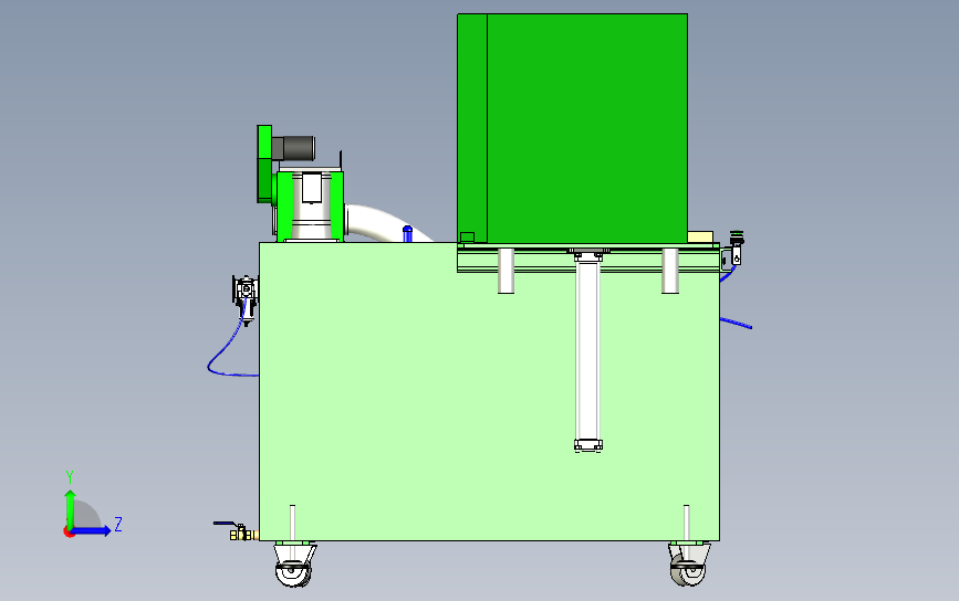 工业水洗设备 3D模型SolidWorks三维设计图ProE设计