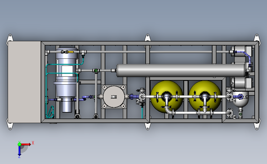 海水淡化机3D模型SolidWorks三维设计图
