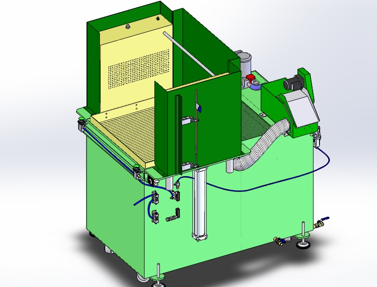 工业水洗设备 3D模型SolidWorks三维设计图ProE设计