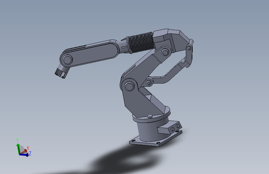 工业机械臂 3D模型SolidWorks三维设计图
