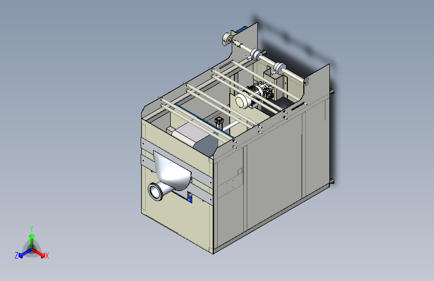 国外包装机模型3D模型SolidWorks三维设计图ProE设计