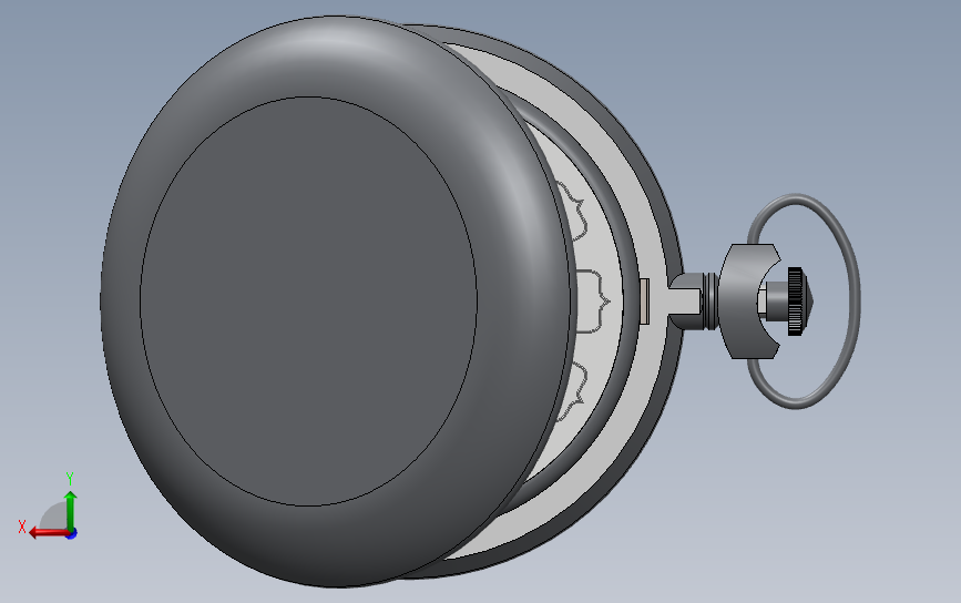 怀表 3D模型SolidWorks三维设计图