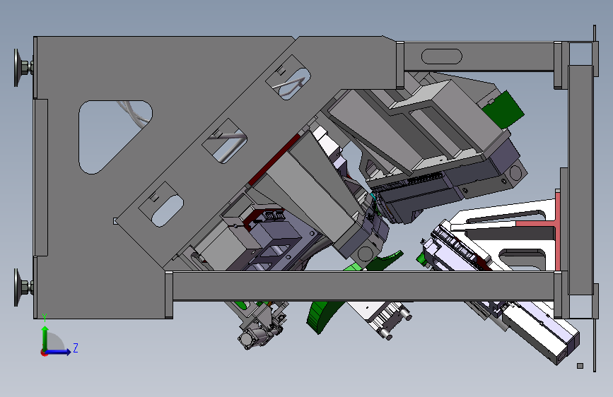 座椅冲切机非标设备 3D模型SolidWorks三维设计图纸