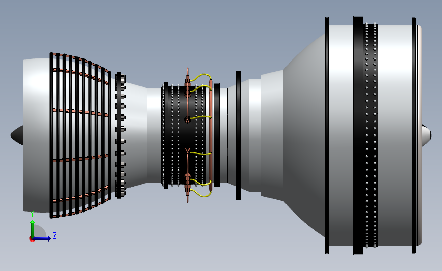 航模发动机3D模型SolidWorks三维设计图