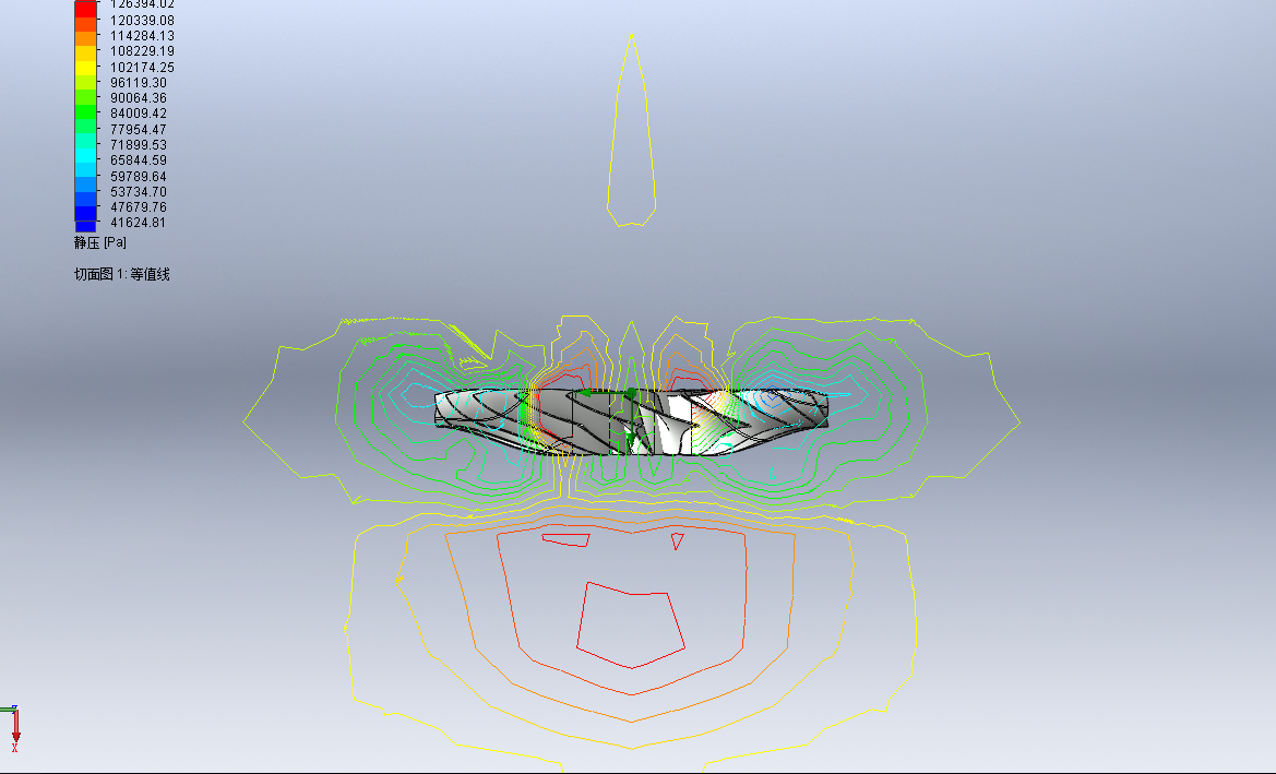 航空发动机的扇叶流体分析模拟3D模型SolidWorks三维设计图